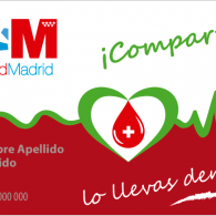 Tarjeta Donante de Sangre