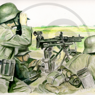 Soldados alemanes de infantería