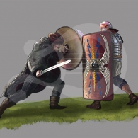 Bárbaro contra romano