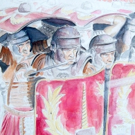 Legionarios romanos